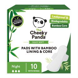 Cheeky Panda Biodegradable bamboo liner and core night pads