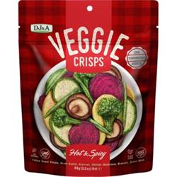 DJ & A DJ&A Veggie Crisps Hot & Spicy 90g