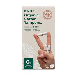 Dame DAME Organic Cotton Tampons 16 Pack