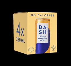 Dash DASH Sparkling Mango 4 x 330ml