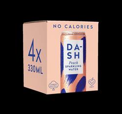 Dash Dash Water Sparkling Peach 4pck x 300ml