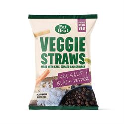 Eat Real Eat Real Veggie Straws Sea Salt Black Pepper 110g