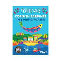 Fish4Ever Fish4Ever Cornish Sardines in Spring Water 100g