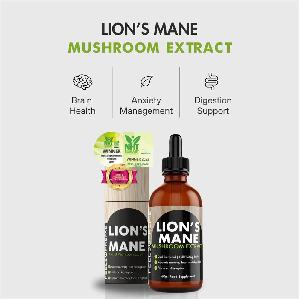 Feel Supreme Lions Mane Mushroom Liquid | 60ml