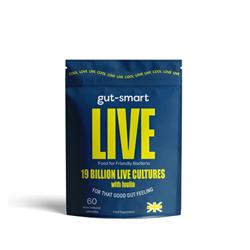 gut-smart LIVE 19 Billion Live Cultures with Inulin. 60 pack