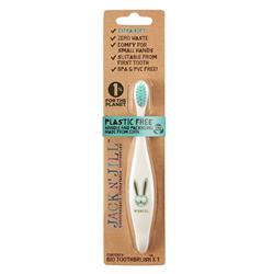 Jack N Jill Bio Toothbrush (TM) Compostable & Biodegradable Handle Bunny