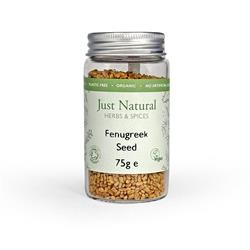 Just Natural Herbs Organic Fenugreek Seed (Glass Jar) 75g
