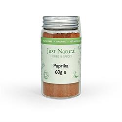 Just Natural Herbs Organic Smoked Paprika (Glass Jar) 60g