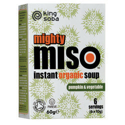 King Soba Org Miso Soup with Pumpkin & Veg 60g