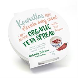 Kourellas Organic Feta Spread with Red Pepper 150g