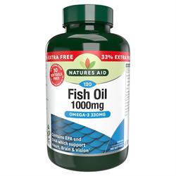 Natures Aid Promo Packs Fish Oil - 1000mg 90 + 33% EXTRA FREE