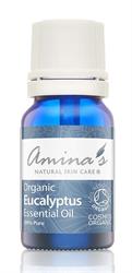 Amina's Natural Skincare Pure Organic Eucalyptus Essential Oil 10ml