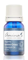 Amina's Natural Skincare Pure Organic Lemon Grass Essential Oil 10ml