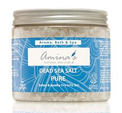 Amina's Natural Skincare Pure Natural Bath Dead Sea Salts 450g