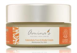 Amina's Natural Skincare Organic Calendula Face & Body for Normal to Dry Skin 120ml