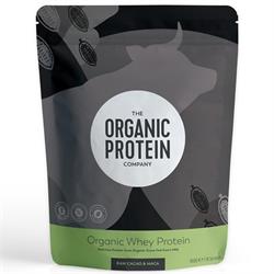 The Organic Protein Co Raw Cacao & Maca Organic Whey Protein Powder 400g