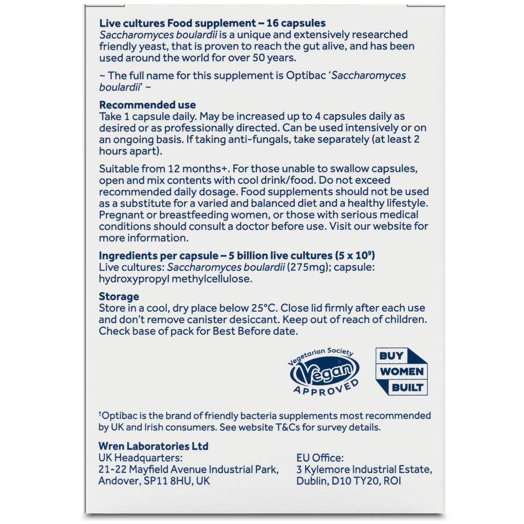 Optibac Probiotics S.Boulardii 16 capsule