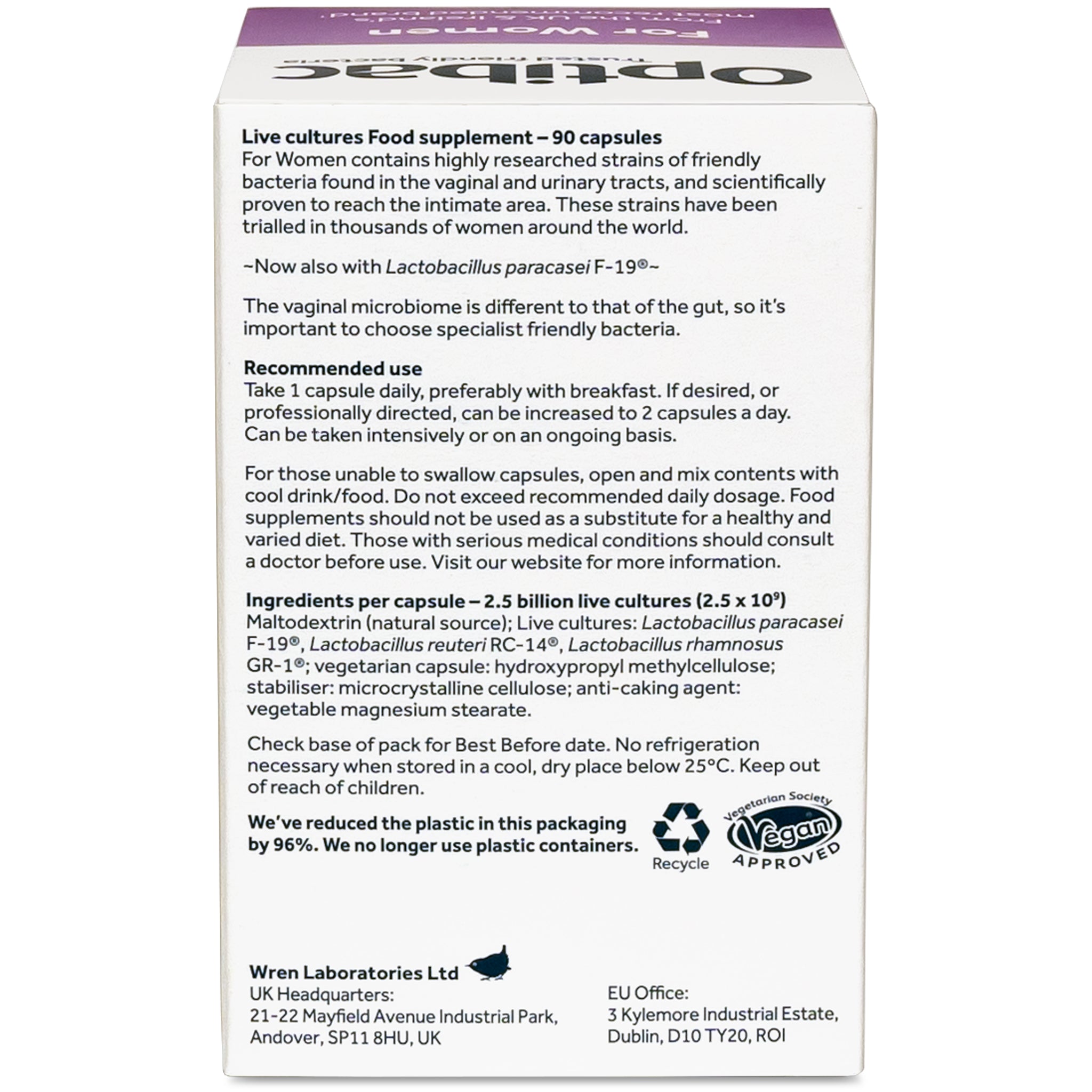 Optibac Probiotics For Women 90 capsule