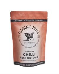 Raging Bull Snacks Chilli Beef Biltong 28g