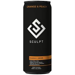 Sculpt Ashwagandha Zero Sugar Energy Drink Orange & Peach 250mL