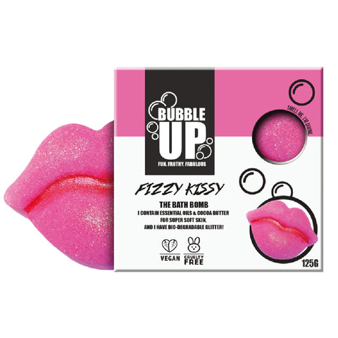 BUBBLEUP BATH BOMB - FIZZY KISSY (LIPS)