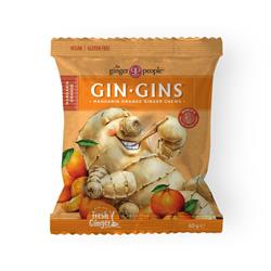 The Ginger People Gin Gins Mandarin Orange Ginger Chews 60g bag