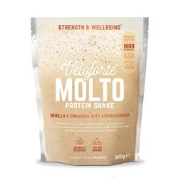 Veloforte Veloforte Molto Recovery Shake Complete Protein Ashwagandha Vanilla and Cinnamon 360g