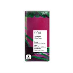 Vivani Dark Whole Hazelnut Chocolate Vegan Organic 100g
