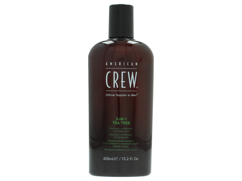 American Crew Tea Tree 3In1 Shampoo Conditioner & Body Wash 450 ml