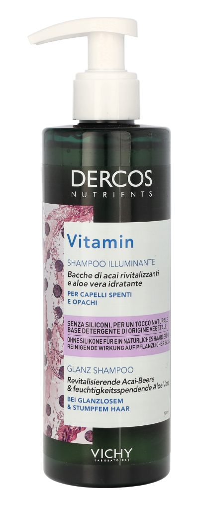 Vichy Dercos Nutrients Vitamine A.C.E Shine Shampoo 250 ml