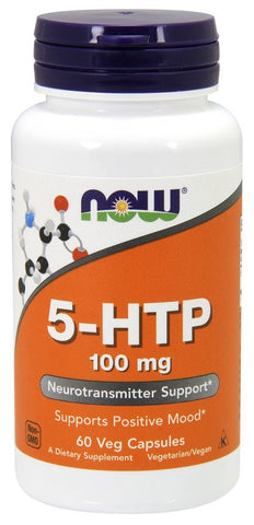 NOW Foods, 5-HTP, 100mg - 60 vcaps