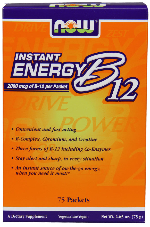 NOW Foods, Vitamin B-12, Instant Energy - 75 packets