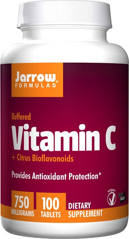 Jarrow Formulas, Vitamin C (Buffered) + Citrus Bioflavonoids, 750mg - 100 tabs