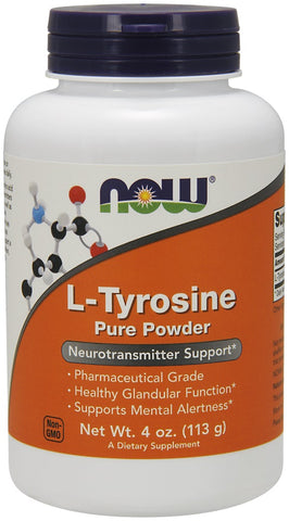 NOW Foods, L-Tyrosine, Powder - 113g
