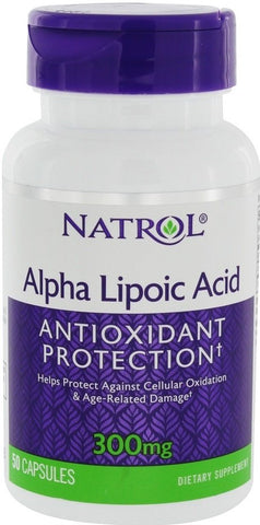 Natrol, Alpha Lipoic Acid, 300mg - 50 caps