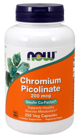 NOW Foods, Chromium Picolinate, 200mcg - 250 vcaps