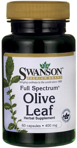 Swanson, Full Spectrum Olive Leaf, 400mg - 60 caps