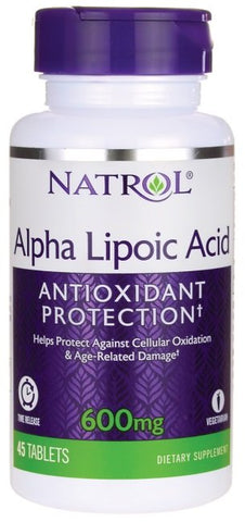 Natrol, Alpha Lipoic Acid Time Release, 600mg - 45 tabs