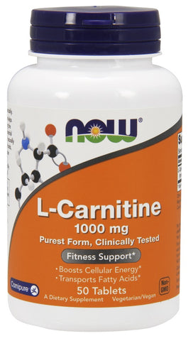 NOW Foods, L-Carnitine, 1000mg - 50 tabs