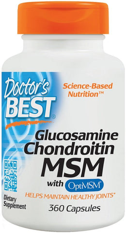 Doctor's Best, Glucosamine Chondroitin MSM with OptiMSM - 360 caps