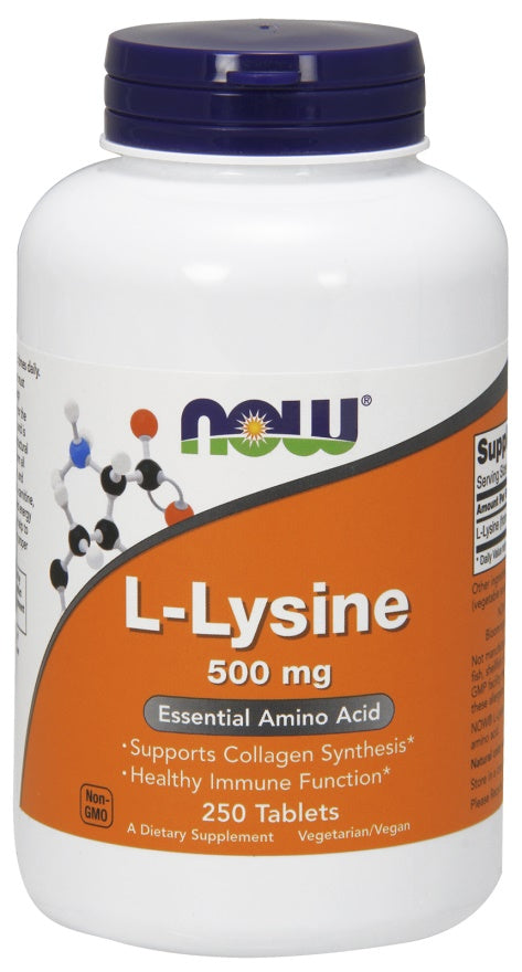 NOW Foods, L-Lysine, 500mg - 250 tablets