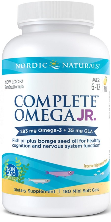 Nordic Naturals, Complete Omega Junior, 283mg Lemon - 180 mini softgels