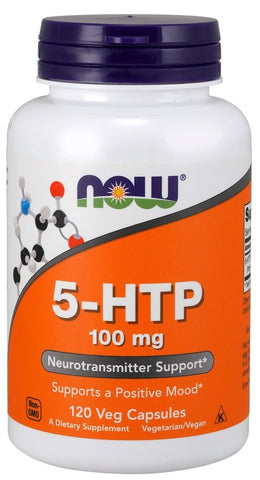 NOW Foods, 5-HTP, 100mg - 120 vcaps