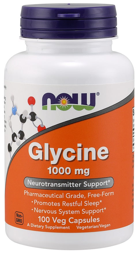 NOW Foods, Glycine, 1000mg - 100 vcaps