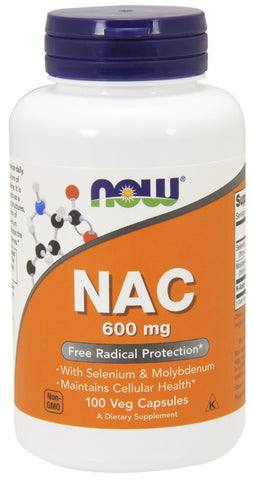 NOW Foods, NAC with Selenium & Molybdenum, 600mg - 100 vcaps