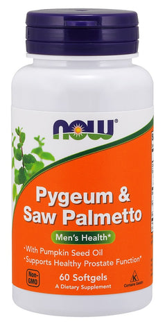 NOW Foods, Pygeum & Saw Palmetto - 60 softgels