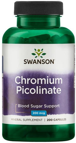 Swanson, Chromium Picolinate, 200mcg - 200 caps