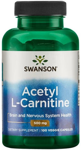 Swanson, Acetyl L-Carnitine, 500mg - 100 vcaps