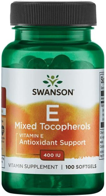 Swanson, Vitamin E Mixed Tocopherols, 400 IU - 100 softgels