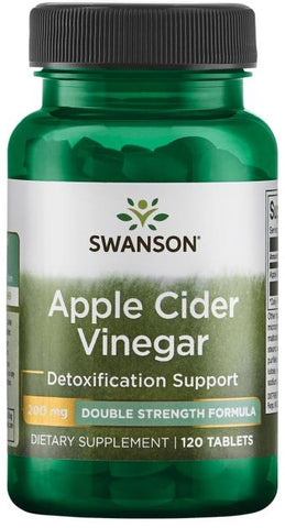 Swanson, Apple Cider Vinegar, 200mg Double-Strength - 120 tablets